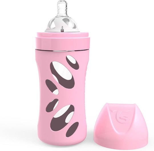 Picture of Twistshake Μπιμπερό Κατά Των Κολικών 260ml Pastel Pink  GLASS