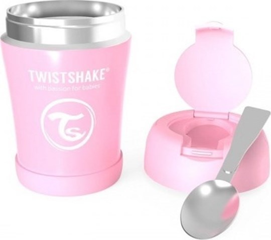 Picture of Twisthake Twistshake Ισοθερμικό Δοχείο Φαγητού 350 ml Pastel Pink
