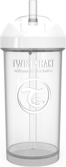 Picture of Twistshake Κύπελλο Straw Cup 360ml 6+Μηνών White