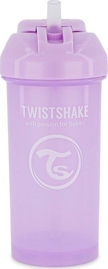 Picture of Twistshake Κύπελλο Straw Cup 360ml 6+Μηνών Pastel Purple