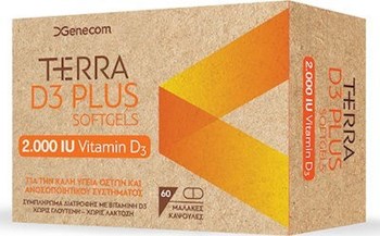 Picture of GENECOM Terra D3 Plus 2000 60 softgels