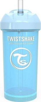 Picture of Twisthake Twistshake Κύπελλο Straw Cup 360ml 6+Μηνών Pastel Blue