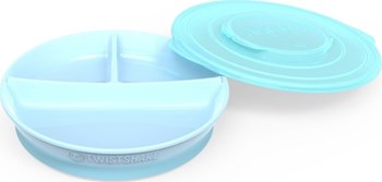 Picture of Twistshake Πιάτο Με Χωρίσματα Αντιολισθητικό 6+Μηνών Pastel Blue