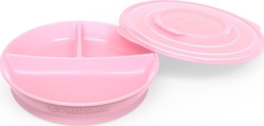 Picture of Twistshake Πιάτο Με Χωρίσματα Αντιολισθητικό 6+Μηνών Pastel Pink