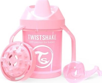 Picture of Twistshake Κύπελλο Mini Cup 230ml 4+Μηνών Pastel Pink Με Μίξερ Φρούτων