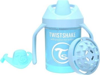 Picture of Twistshake Κύπελλο Mini Cup 230ml 4+Μηνών Pastel Blue Με Μίξερ Φρούτων