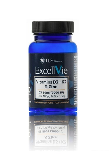 Picture of ILS Pharma Excellvie Vitamin D3 + K2 & Zinc 30 κάψουλες