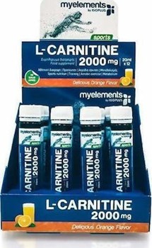 Picture of Myelements SP L-CARNITINE 2000mg Liquid Orange flavor 12x20ml