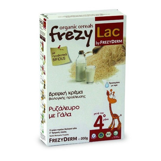 Picture of FREZYDERM FREZYLAC BIO CEREAL ΡΥΖΑΛΕΥΡΟ-ΓΑΛΑ 200 gr