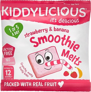 Picture of Kiddylicious Strawberry & Banana Smoothie Melts 6gr