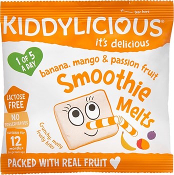Picture of Kiddylicious Banana Mango & Passion Fruit Smoothie Melts 6gr