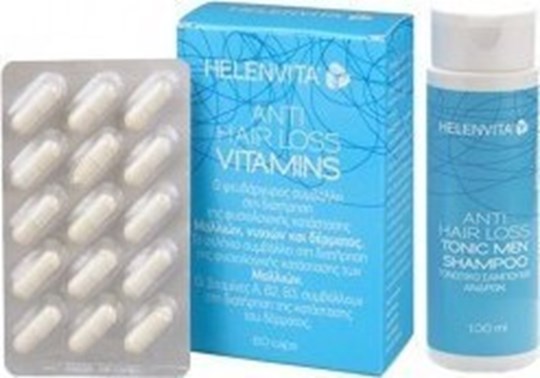 Picture of Helenvita Anti Hair Loss 60 κάψουλες + Τονωτικό Σαμπουάν Ανδρών 100ml