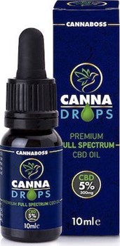 Picture of Cannaboss CannaDrops Premium Full Spectrum CBD Oil 5% 500mg 10ml