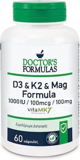 Picture of Doctor's Formulas D3 & K2 & Mag Formula 60 κάψουλες