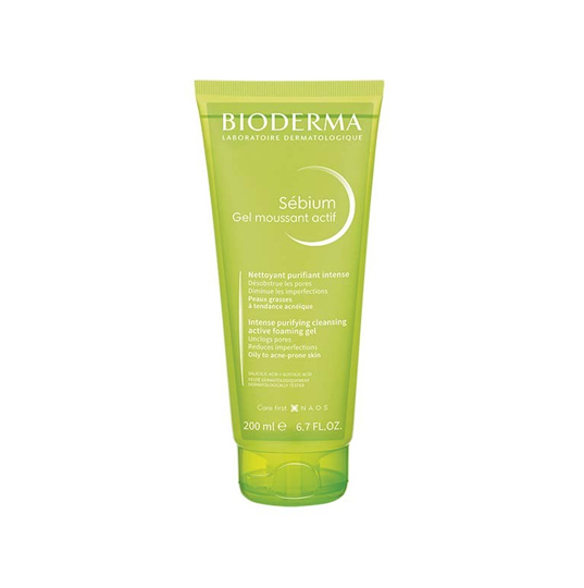 Picture of Bioderma Sebium Gel Moussant Actif Intense Purifying Cleansing Active Foaming Gel 200ml