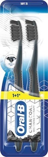 Picture of Oral-B Charcoal Whitening Therapy Soft 2τμχ