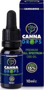 Picture of Cannaboss CannaDrops Premium Full Spectrun CBD Oil 15% 1500mg 10ml