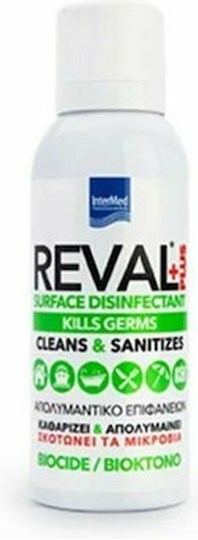 Picture of Intermed Καθαριστικό Επιφανειών Γενικής Χρήσης Reval Plus Surface Disinfectant Απολυμαντικό σε Spray 100ml