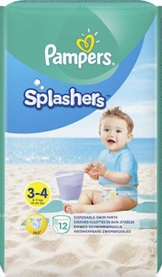 Picture of Pampers Πάνες Μαγιό Splashers No. 3-4 για 6-11kg 12τμχ
