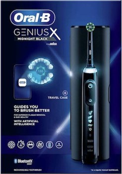 Picture of Oral-B Genius X Ηλεκτρική Οδοντόβουρτσα με Χρονομετρητή και Αισθητήρα Πίεσης Midnight Black