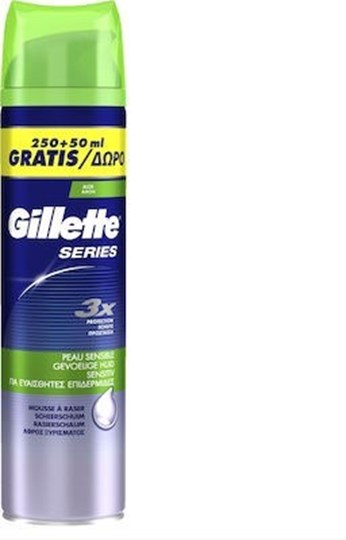Picture of Gillette Gel Sensitive Skin 250ml & 50ml Δώρο