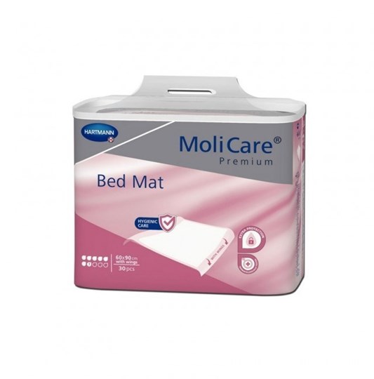 Picture of MoliCare Premium Bed Mat Υποσέντονο 7 σταγόνων με φτερά 60x90 (60x180) 30Τμχ 161072