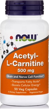 Picture of NOW ACETYL L-CARNITINE 500 mg - 50 Vcaps®
