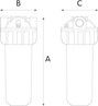 Picture of Atlas Filtri Senior Plus 3P MFO SX AS Συσκευή Φίλτρου Νερού Κεντρικής Παροχής / Κάτω Πάγκου Μονή ½"