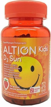 Picture of Altion Kids D3 Sun 60 μασώμενες ταμπλέτες Φράουλα