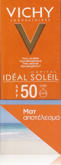 Picture of VICHY Ideal Soleil SPF50 Ματ Αποτέλεσμα 50ml