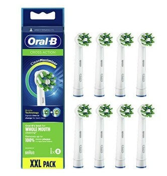 Picture of Oral-B Cross Action CleanMaximizer XXL Pack Ανταλλακτικές Κεφαλές για Ηλεκτρική Οδοντόβουρτσα 8τμχ