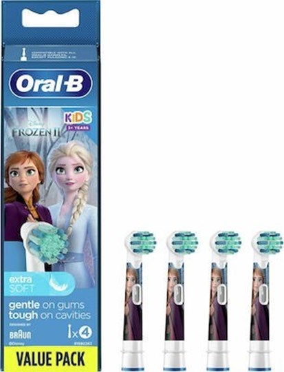 Picture of Oral-B Ανταλλακτικό για Ηλεκτρική Οδοντόβουρτσα Kids Stages Power Frozen για 3+ χρονών 4τμχ