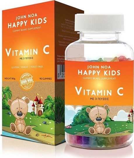 Picture of John Noa Happy Kids Vitamin C 90 μασώμενες ταμπλέτες