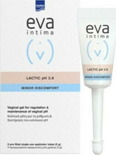 Picture of Intermed Eva Intima Minor Discomfort Lactic pH 3.8 Gel για την Ευαίσθητη Περιοχή 9 x 5ml