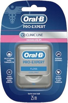 Picture of Oral-B Pro Expert Clinic Line Floss Κερωμένο Οδοντικό Νήμα με Γεύση Cool Mint 25m