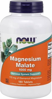 Picture of NOW Magnesium Malate 1000mg 180tabs