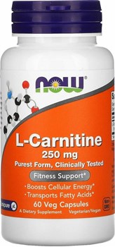 Picture of Now Foods L-Carnitine 250mg 60 Veg.Caps