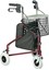Picture of Mobiak 0808717 Περιπατητήρας Rollator Δέλτα κόκκινο 3τροχος