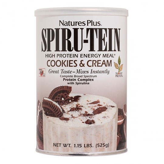 Picture of NATURE'S PLUS SPIRU-TEIN COOKIES & CREAM 525 gr