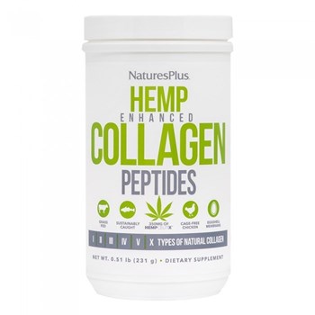 Picture of NATURES PLUS COLLAGEN PEPTIDES HEMP ENHANCED 231GR