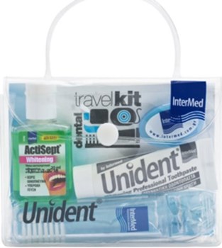 Picture of Intermed Set Unident Whitening Toothpaste 10ml + Anticept Whitening 20ml + Οδοντόβουρτσα 1τμχ + Οδοντικό Νήμα