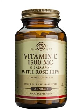 Picture of SOLGAR Vitamin C with Rose Hips 1500mg 90 tabs