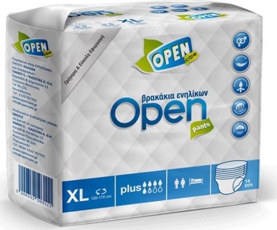 Picture of Open Care Εσώρουχα Ακράτειας XLarge 14τμχ