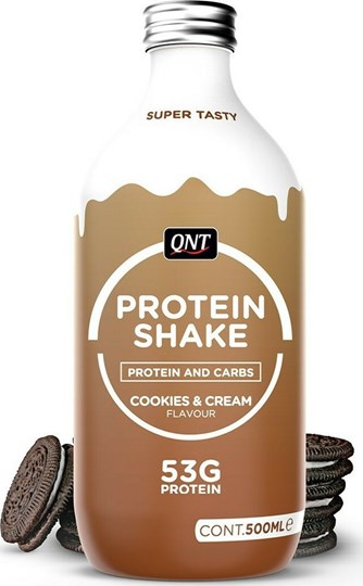 Picture of QNT Protein Shake 53gr Χωρίς Γλουτένη με Γεύση Cookies & Cream 500ml