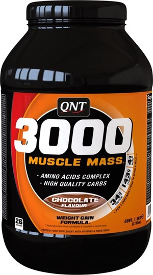 Picture of QNT 3000 Muscle Mass Πρωτεΐνη Ορού Γάλακτος με Γεύση Σοκολάτα 1.3kg