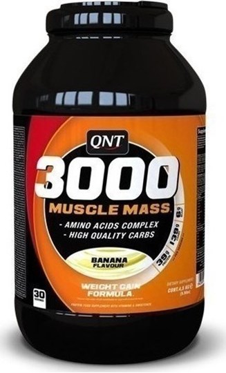 Picture of QNT 3000 Muscle Mass Πρωτεΐνη Ορού Γάλακτος με Γεύση Μπανάνα 1.3kg