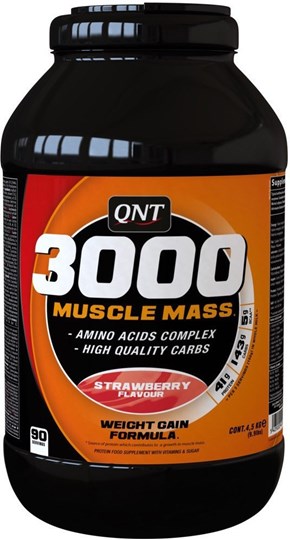 Picture of QNT 3000 Muscle Mass Πρωτεΐνη Ορού Γάλακτος με Γεύση Φράουλα 4.5kg