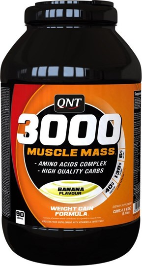 Picture of QNT 3000 Muscle Mass Πρωτεΐνη Ορού Γάλακτος με Γεύση Μπανάνα 4.5kg