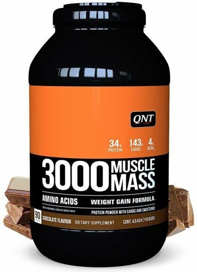 Picture of QNT 3000 Muscle Mass Πρωτεΐνη Ορού Γάλακτος με Γεύση Σοκολάτα 4.5kg
