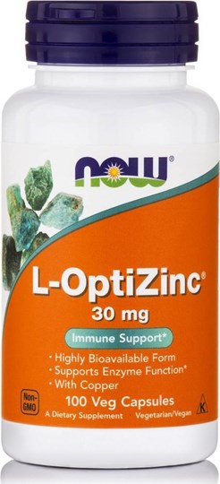 Picture of Now L-Οptizinc 30mg 100Capsules